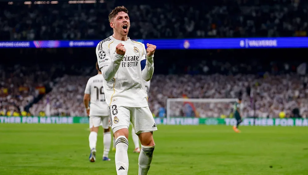 img of Hat-trick legendario de Valverde: Real Madrid humilla al City en la ida de la UCL